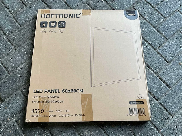 Hoftronic 2703271 led paneel (8x) - afbeelding 1 van  1