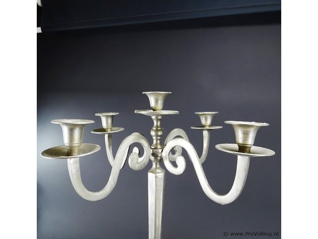 Hoge 5 armige kandelaar - afbeelding 3 van  5