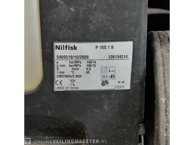 Hoge drukreiniger nilfisk, p150.1 b - afbeelding 9 van  9