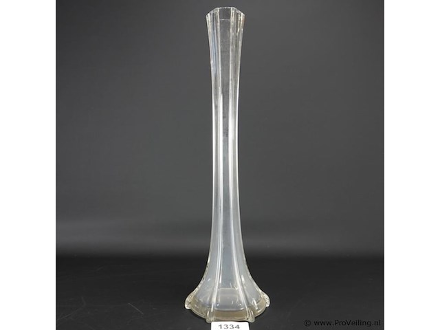 Hoge glazen vaas - afbeelding 1 van  5