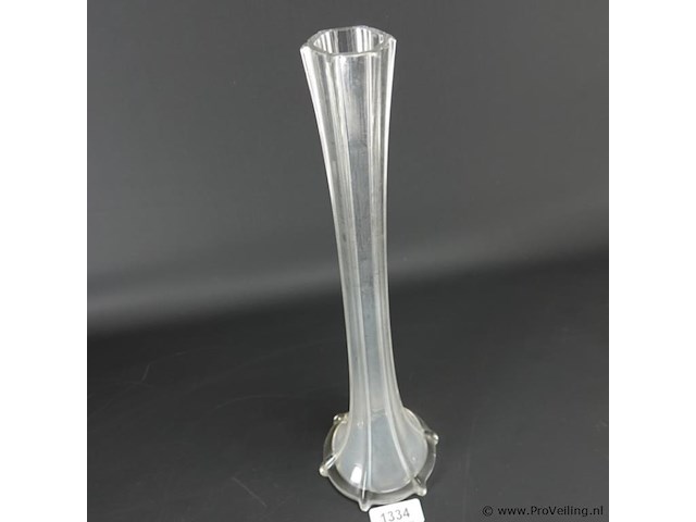 Hoge glazen vaas - afbeelding 3 van  5