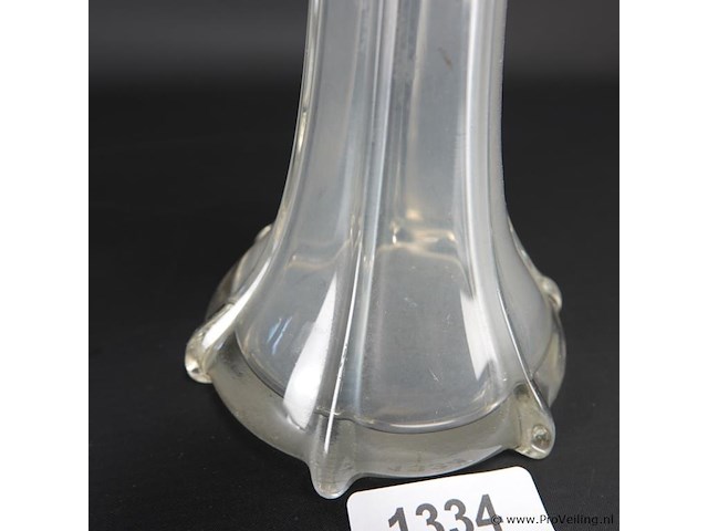 Hoge glazen vaas - afbeelding 4 van  5