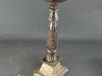 Hoge houten kandelaar - afbeelding 3 van  5