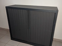 Hoge kantoorkast, grijs