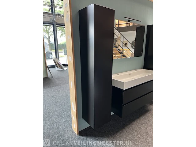 Hoge kast detremmerie, matzwart - afbeelding 2 van  3