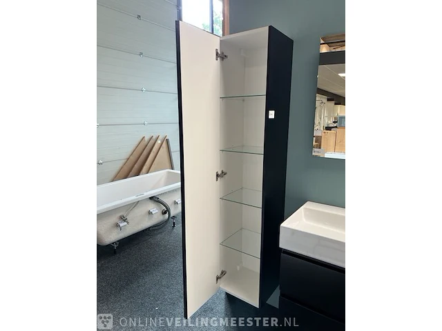 Hoge kast detremmerie, matzwart - afbeelding 3 van  3