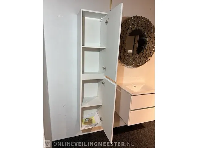 Hoge kast, glans wit - afbeelding 2 van  3