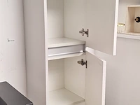 Hoge kast, hexagon, mat wit - afbeelding 3 van  3