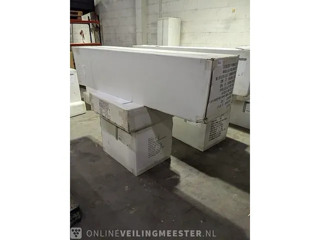 Hoge kast met onderkast en spiegelkast, zwart - afbeelding 2 van  2