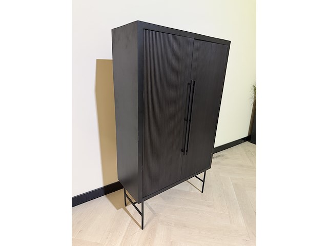 Hoge kast – modern design richfield, zwart, 2025 - afbeelding 1 van  3