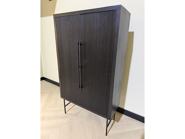 Hoge kast – modern design richfield, zwart, 2025 - afbeelding 2 van  3