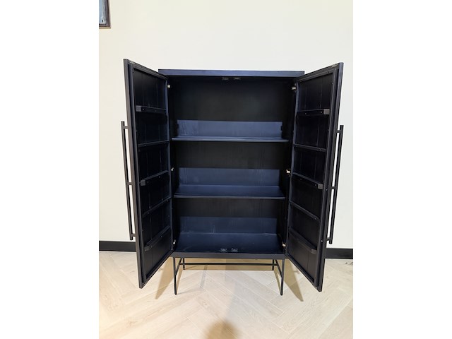 Hoge kast – modern design richfield, zwart, 2025 - afbeelding 3 van  3