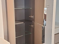 Hoge kast thebalux, beat, antraciet mat - afbeelding 3 van  4