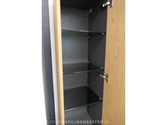 Hoge kast xenz, collectie rect, natural oak - afbeelding 3 van  4