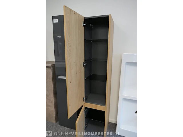 Hoge kast xenz, collectie rect, natural oak - afbeelding 2 van  4