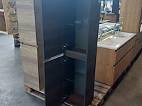 Hoge kast, xenz, space, brown oak - afbeelding 3 van  7