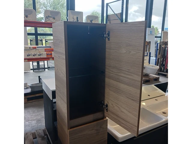 Hoge kast, xenz, space, navarro oak - afbeelding 2 van  5