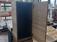 Hoge kast, xenz, space, navarro oak - afbeelding 2 van  5