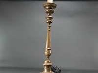 Hoge koper/messing lampvoet - afbeelding 2 van  5