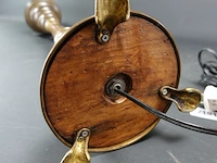 Hoge koper/messing lampvoet - afbeelding 5 van  5