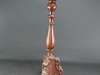 Hoge massief houten kandelaar - afbeelding 1 van  5