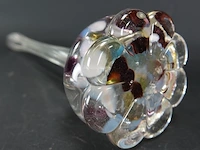 Hoge vaas met gekleurd glas - afbeelding 5 van  5