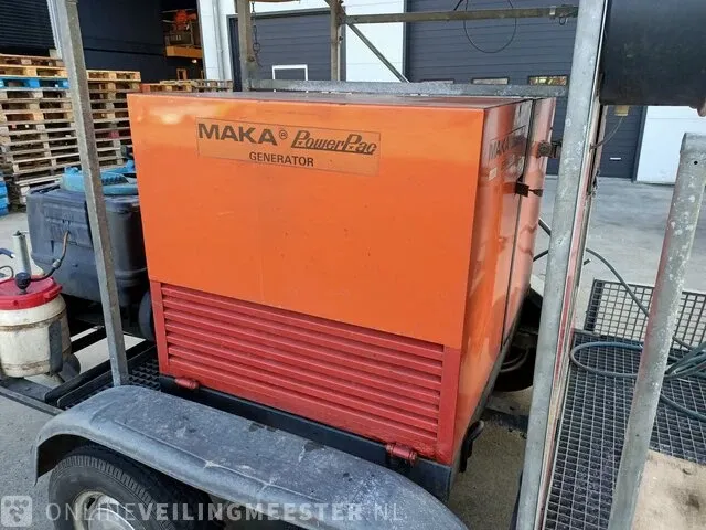 Hogedrukreiniger aanhanger hapert, k200 met generator maka powerpac - afbeelding 20 van  29