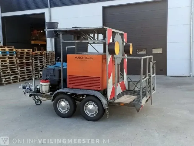 Hogedrukreiniger aanhanger hapert, k200 met generator maka powerpac - afbeelding 3 van  29