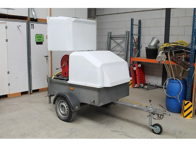 Hogedrukreiniger dibo jmb-s 200/18 t op aanhanger saris xlg speedy. vermoedelijk bouwjaar 2008. afgelezen d... - afbeelding 1 van  8