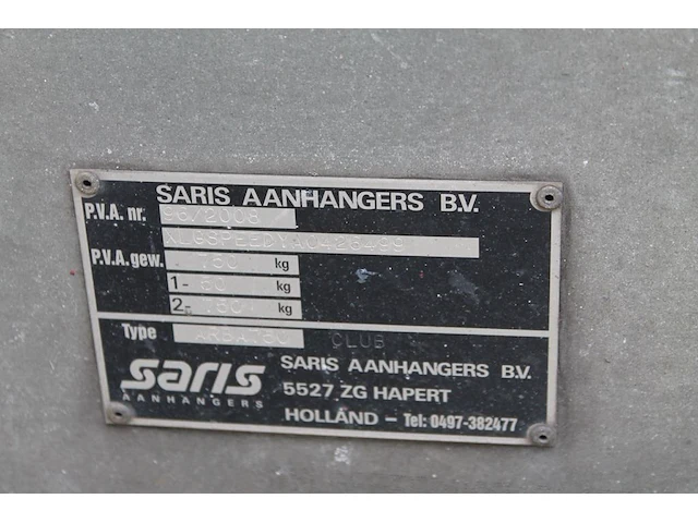 Hogedrukreiniger dibo jmb-s 200/18 t op aanhanger saris xlg speedy. vermoedelijk bouwjaar 2008. afgelezen d... - afbeelding 7 van  8