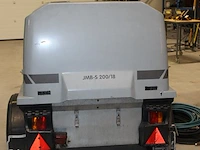 Hogedrukreiniger dibo jmb-s 200/18t op aanhanger peeters. vermoedelijk bouwjaar 2008. afgelezen draaiuren 3... - afbeelding 7 van  7