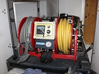 Hogedrukreiniger dibo jmb-s 200bar 18 liter 12,5kw op aanhanger hapert met kenteken 91-wj-tr en diverse spu... - afbeelding 3 van  7