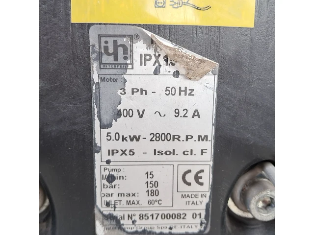 Hogedrukreiniger interpump, ipx15-150, grijs - afbeelding 6 van  26