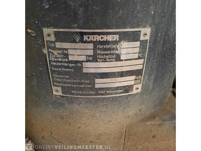Hogedrukreiniger kärcher, hds 590 c, bouwjaar 1990 - afbeelding 12 van  12