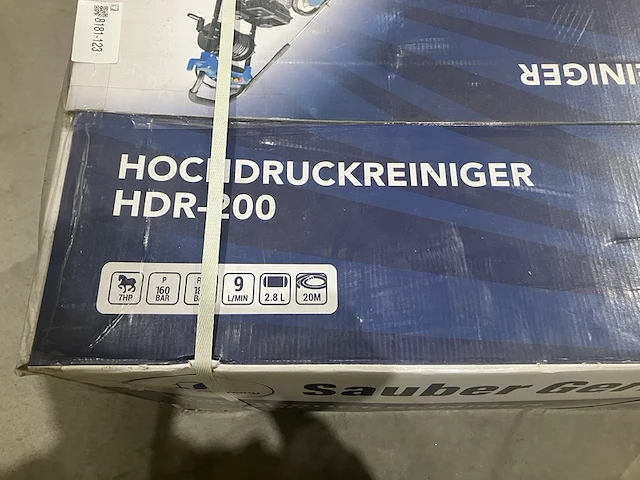 Hogedrukreiniger op benzine, sauber, hdr-200, blauw/zwart - afbeelding 2 van  5
