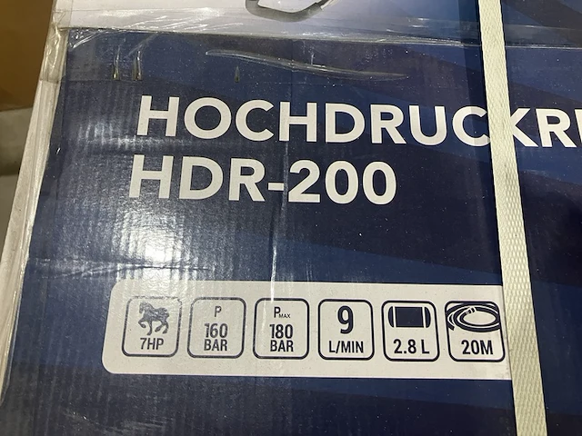 Hogedrukreiniger op benzine, sauber, hdr-200, blauw/zwart - afbeelding 3 van  5