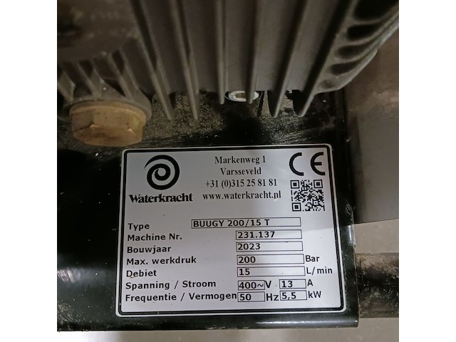 Hogedrukreiniger, waterkracht, buggy 200/15t, 2023 - afbeelding 9 van  9