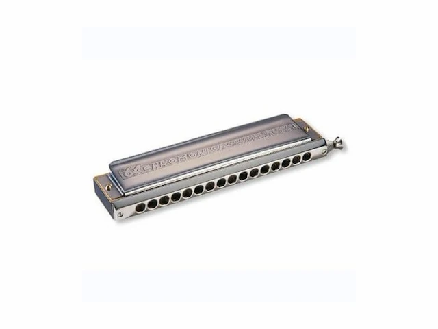 Hohner chromonica 280 c 64 tonen 16-gaten chromatische mondharmonica - afbeelding 1 van  1