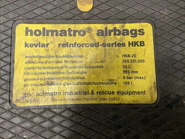 Holmatro hkb 20 hefkussen - afbeelding 3 van  3