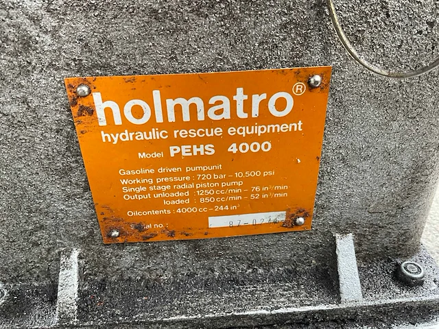 Holmatro pehs 4000 powerpack - afbeelding 5 van  5