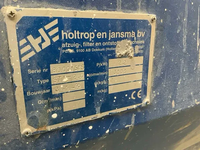 Holtrop & jansma st-200 schuurtafel met afzuiging - afbeelding 6 van  6