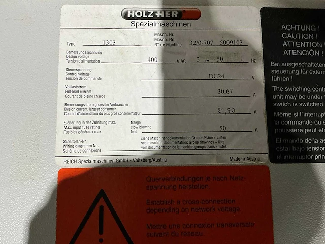 Holz-her - 2007 - uno 1303 - kantaanlijmmachine - afbeelding 3 van  24
