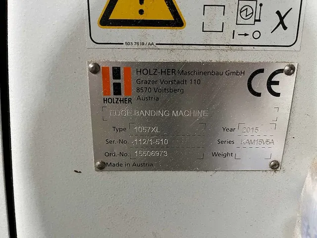 Holz-her - streamer 1057 xl - kantaanlijmmachine - afbeelding 24 van  32