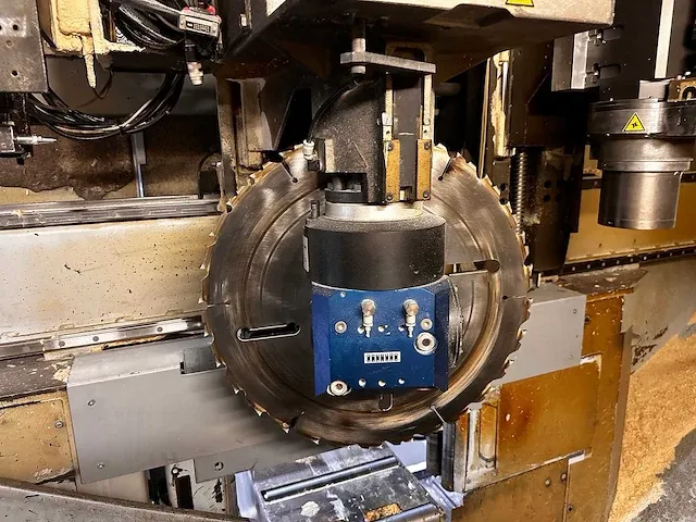 Homag/ weinman - wbz 160/12 profiline - afkortcirkelzaagmachine - 2010 - afbeelding 16 van  18