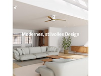Hombli slimme plafondventilator met verlichting 132 cm incl. afstandsbediening wit & licht hout - afbeelding 3 van  5