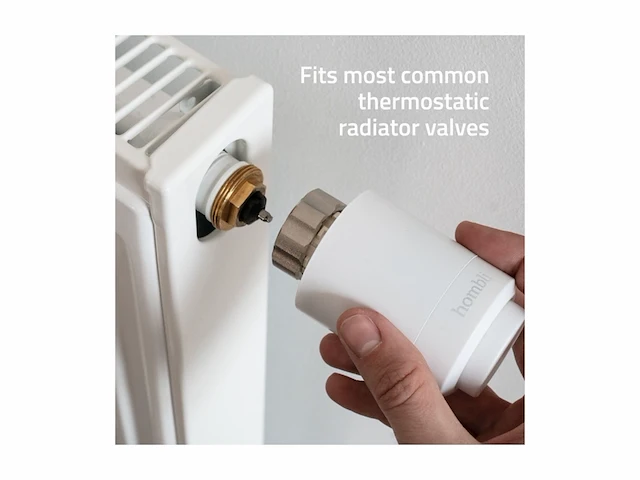Hombli slimme radiatorthermostaat uitbreidingspakket wit - afbeelding 4 van  4