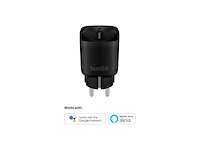 Hombli slimme stekker 220v wifi timerfunctie bediening via hombli app energieklasse a+ zwart 1 stuks - afbeelding 4 van  4
