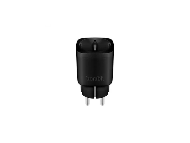 Hombli slimme stekker 220v wifi timerfunctie bediening via hombli app energieklasse a+ zwart 1 stuks - afbeelding 1 van  4