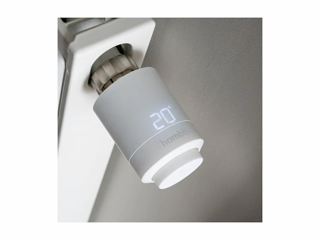 Hombli smart radiator thermostat expansion pack slimme radiatorknop bediening via app spraakbesturing met google alexa en siri - afbeelding 2 van  3