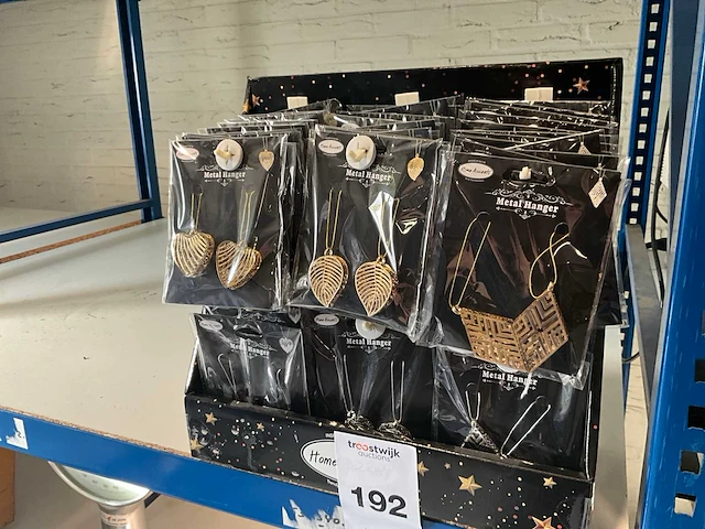 Home accent metalen hangers (60x) - afbeelding 1 van  5